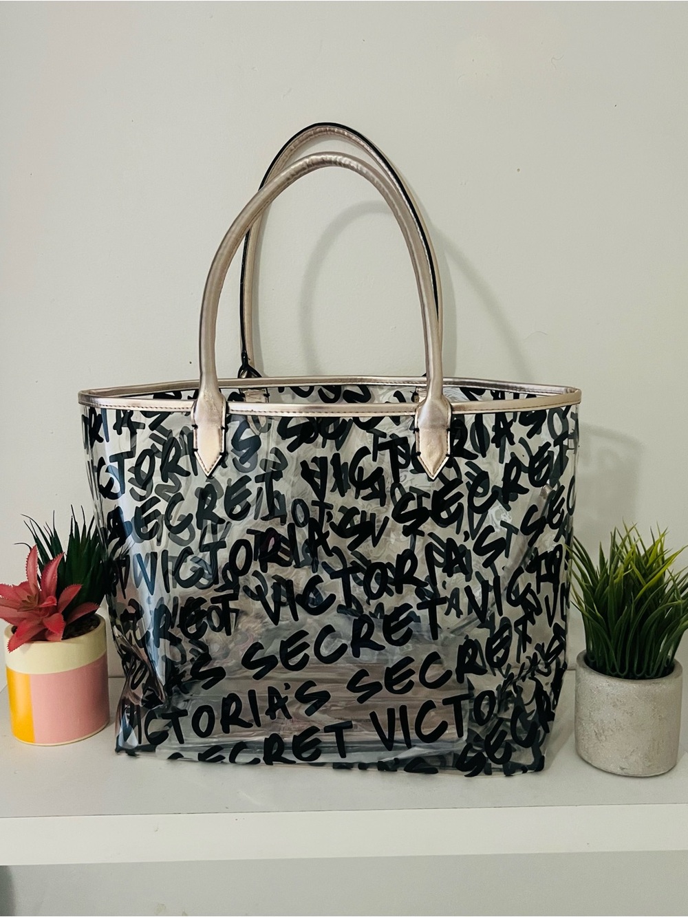 Victoria’s Secret Clear Tote Bag + 2 Pouches ✨